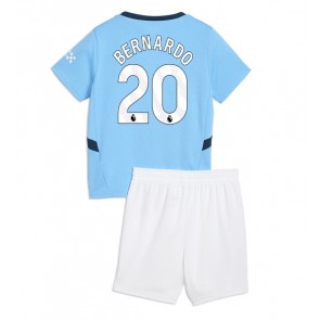 Manchester City Bernardo Silva #20 Domaci Dres za Dječji 2024-25 Kratak Rukavima (+ kratke hlače)